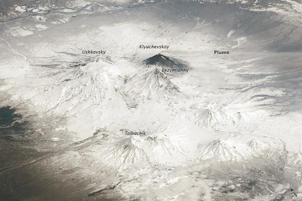 NASA Rus yanardağlarının uzaydan çekilmiş görüntülerini yayınladı