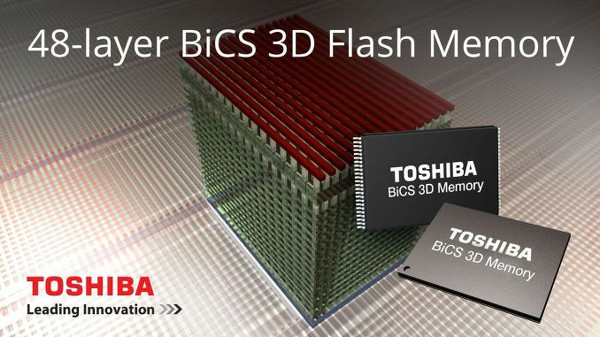 Toshiba ve SanDisk ilk 256Gb kapasiteli BiCS FLASH NAND belleklerini duyurdu