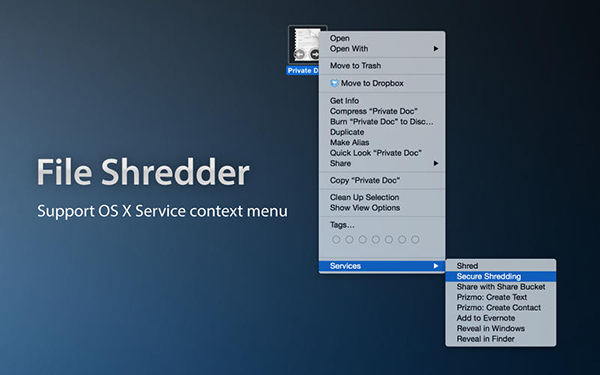Mac uyumlu güvenlik uygulaması File Shredder ücretsiz yapıldı
