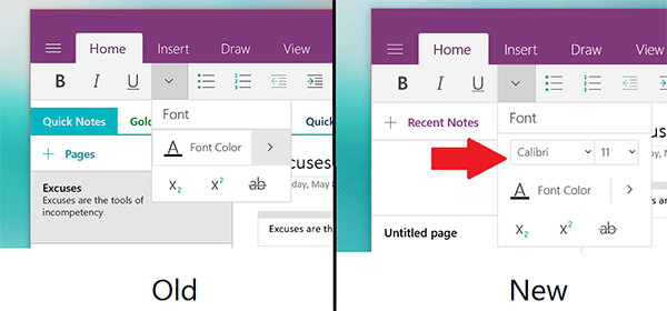 Window 10 için Microsoft OneNote güncellendi