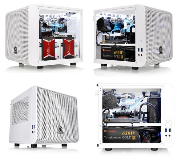 Thermaltake'den kar beyazı Core V1 Snow kasa