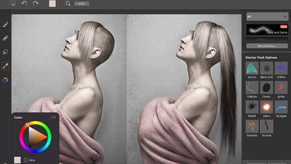 corel den photoshop ve lightroom icin