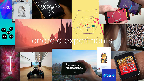 Android Experiments ile 19 ilginç Android projesi birarada