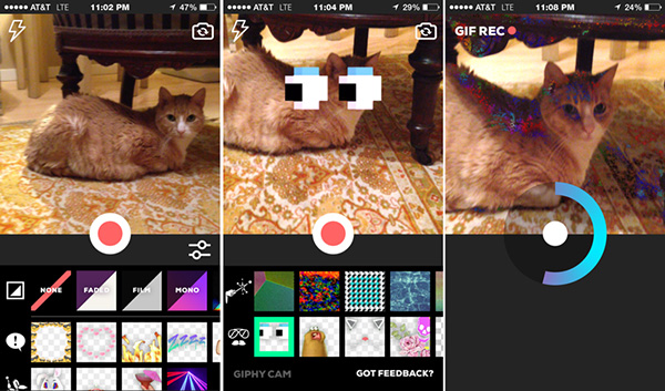 GIF odaklı yeni iOS uygulaması: Giphy Cam
