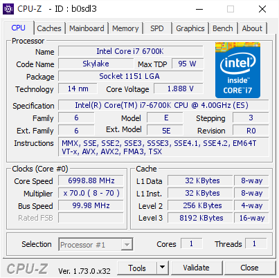 Intel Core i7-6700K işlemcisi 7GHz seviyesine hız aşırtıldı