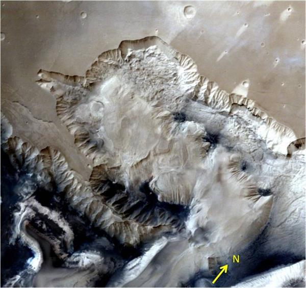 Hindistan'ın uzay aracı Mars'taki kanyon bölgesini görüntüledi