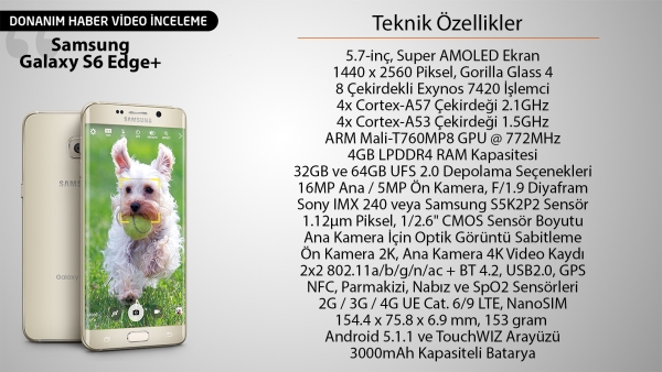 Samsung Galaxy S6 Edge+ inceleme videosu 'Daha büyük ekran, daha güçlü donanım'