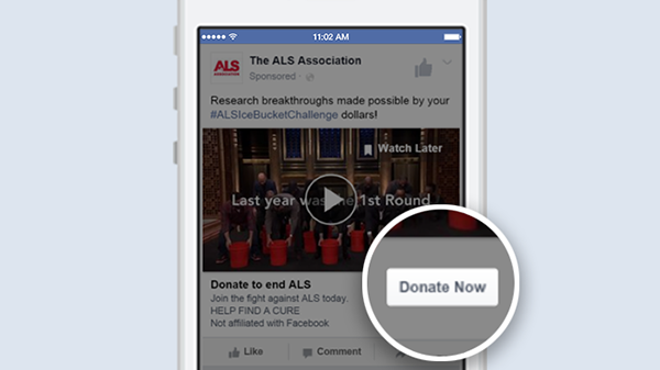 Facebook’da bağış sistemi devreye geçti
