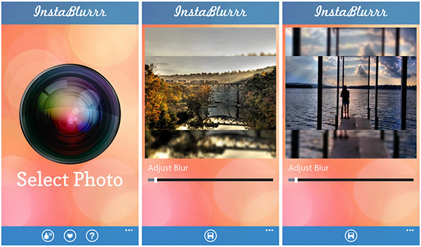 Windows Phone için fotoğraf odaklı yeni uygulama: InstaBlurrr