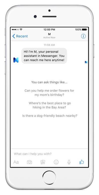 Facebook da dijital asistan yarışına dahil oldu