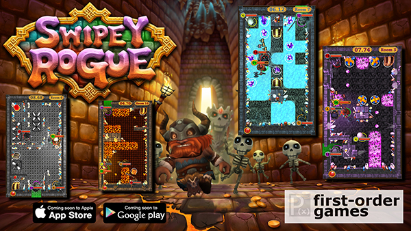 Swipey Rogue, Appstore ve Google Play'deki yerini aldı