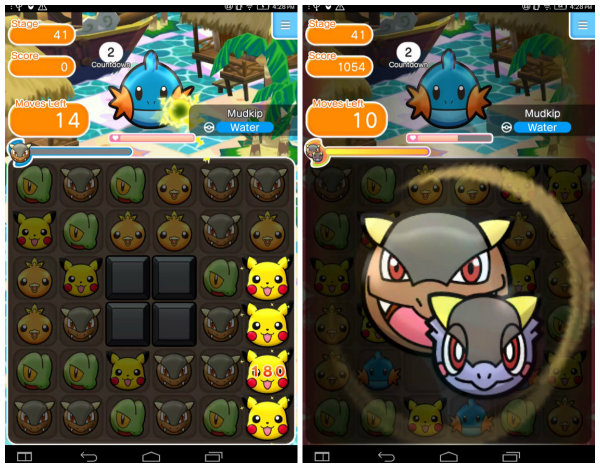 Pokemon Shuffle Mobile oyunu Android’e geldi