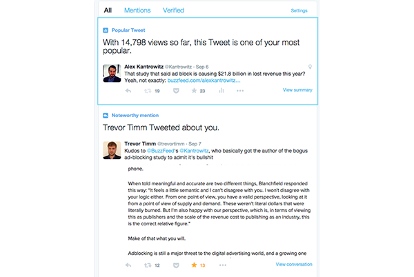 Twitter, yeni bir 'bildirim' sürecini test etmeye başladı