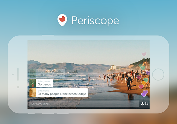 Periscope'a yatay yayın desteği eklendi
