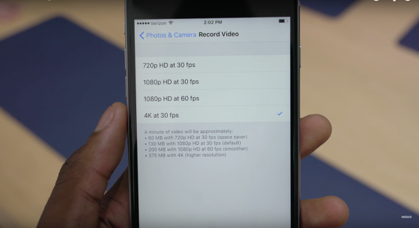 iPhone 6S serisi ne kadar uzun 4K video çekebiliyor ?