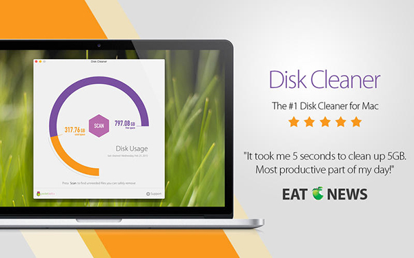 Mac uyumlu yeni uygulamalardan Disk Cleaner, kısa bir süre için ücretsiz