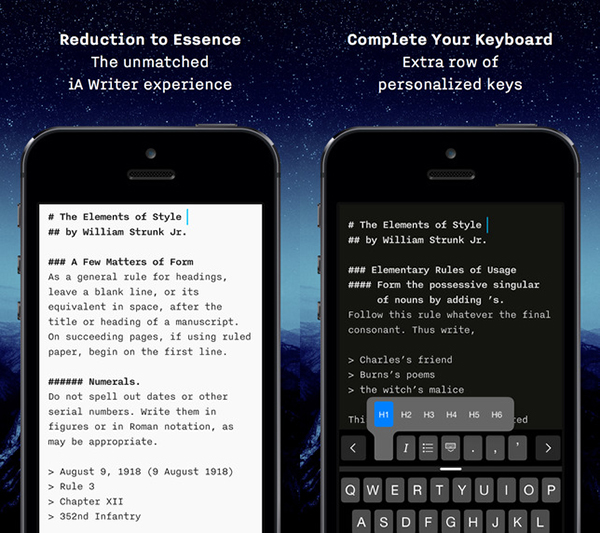 iOS uyumlu iA Writer yeni özelliklerle güncellendi