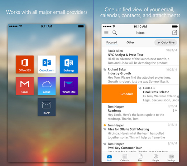 iOS için Microsoft Outlook güncellendi, iOS 9 desteği dahil önemli özellikler geldi