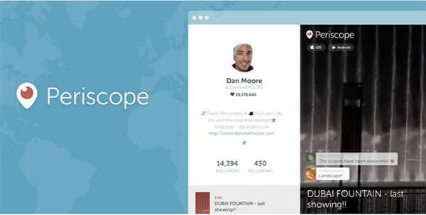 Web için Periscope’a profil sayfaları eklendi