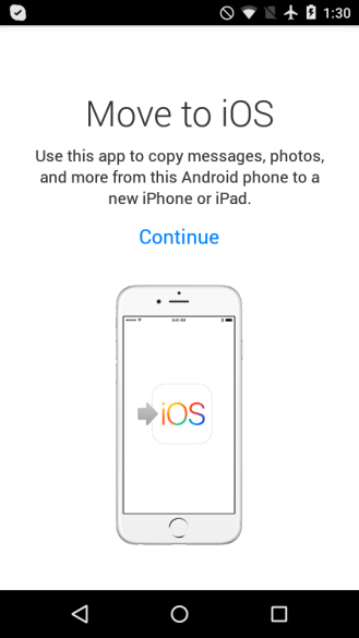 Apple ilk kez Google Play mağazasında boy gösteriyor : Move to iOS