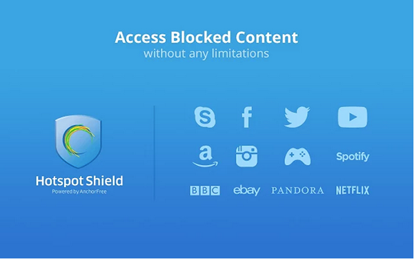 Chrome ve Firefox için Hotspot Shield 'VPN' eklentisi yayınlandı
