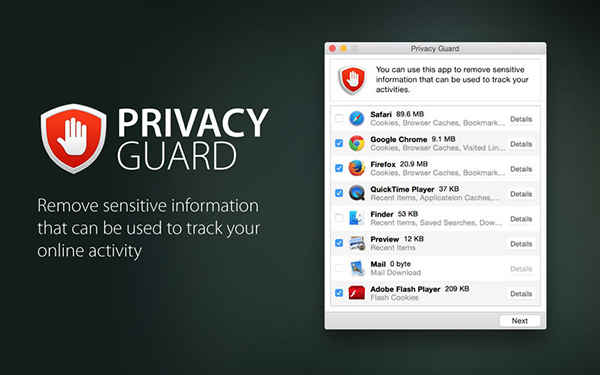 Mac uyumlu Privacy Guard artık ücretsiz
