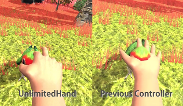 Sanal objelere dokunmayı sağlayan oyun kontrolcüsü: UnlimitedHand