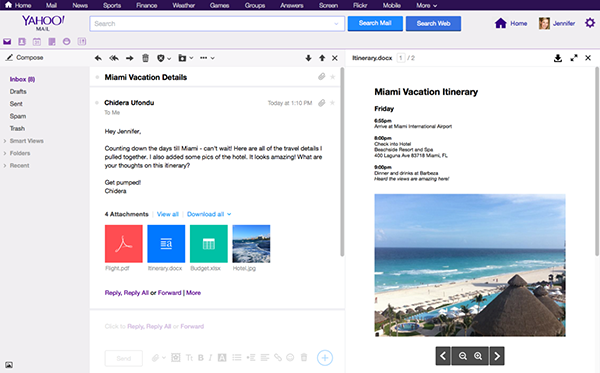Yahoo Mail, çoklu görüntüleme desteği kazandı