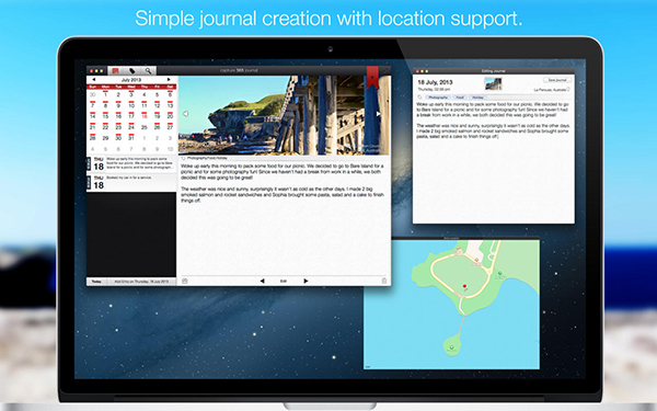 Günlük odaklı Mac uygulaması Capture 365 Journal, ücretsiz yapıldı