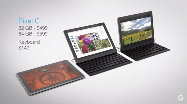 Google'ın yeni tableti Pixel C ile tanışın