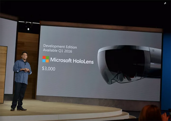 Microsoft HoloLens'in 'geliştirici' versiyonu 3,000$'dan satılacak