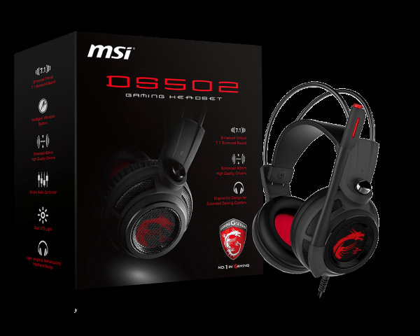 MSI'nın oyunculara yönelik DS502 oyuncu kulaklığı satışa çıkıyor