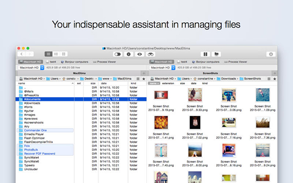 Mac platformu için dosya yönetim uygulaması: Commander One