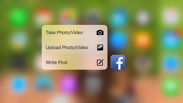 iOS Facebook, 3D Touch desteği kazandı