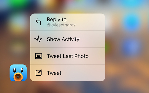 3D Touch desteği sunan popüler uygulamalar arasına Tweetbot da katıldı