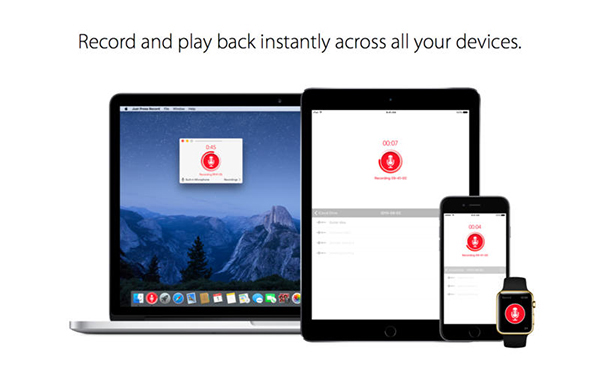 iOS ve OSX için profesyonel ses kayıt uygulaması: Just Press Record