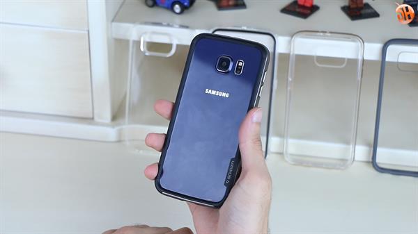 Samsung Galaxy S6 için tasarımı örtmeyen kaplar 'Spigen kılıf serisi'