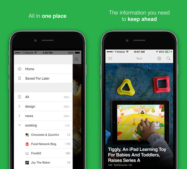 Feedly'nin iOS uygulaması geniş çaplı bir güncelleme geçirdi