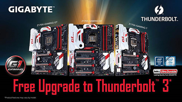 Gigabyte anakartlarına Thunderbolt 3 hızı geliyor