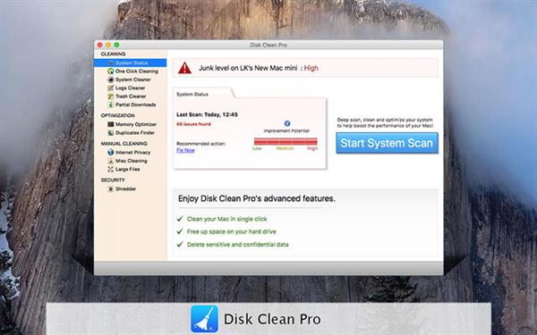 Gelişmiş disk temizleme uygulaması Disk Clean Pro ücretsiz yapıldı