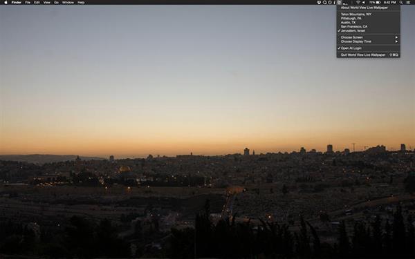 Kullanıcılarına dünyayı gösteren Mac uygulaması: World View Live Wallpaper