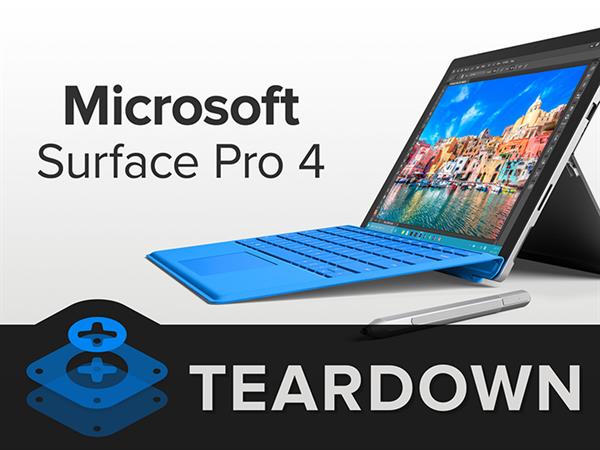 Microsoft Surface Pro 4 parçalarına ayrıldı