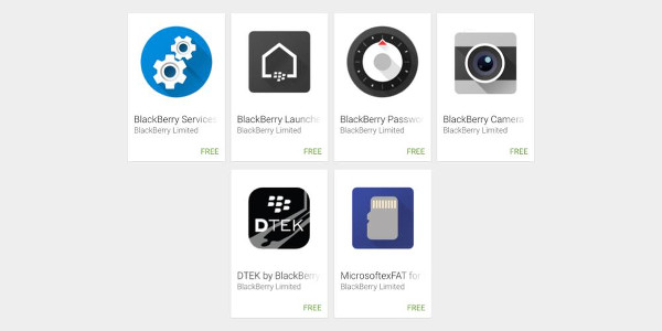 BlackBerry Priv uygulamaları Android mağazasında
