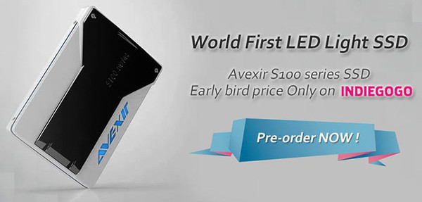 Avexir dünyanın ilk LED aydınlatmalı SSD ürünü için destek bekliyor