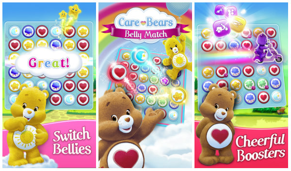 Renk eşlemeye Care Bears eğlencesi