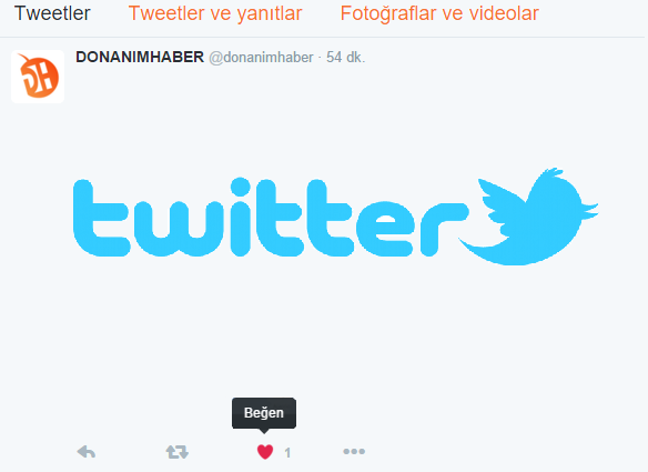 Twitter 'Favori' butonunu 'Beğen' butonuna çevirdi