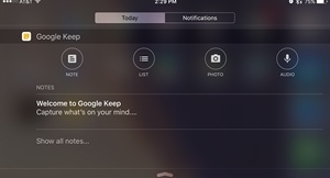 ios icin google keep artik bildirim