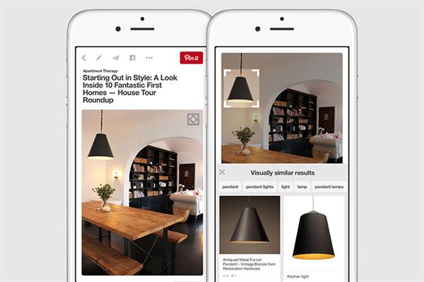 Pinterest'e yeni görsel arama aracı