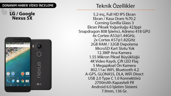 LG Nexus 5X inceleme videosu