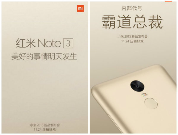 Xiaomi Redmi Note 3 geliyor